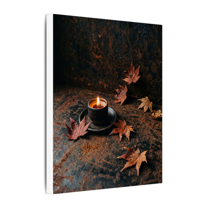 Autumn Rust Patina Shadow Zen Canvas Art | Sophisticated Decor