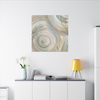 Kanso Water Ripple Canvas Art - Japandi Minimal Line