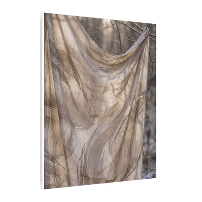 Ma Silk Drape Canvas Art - Japandi Japanese Pattern