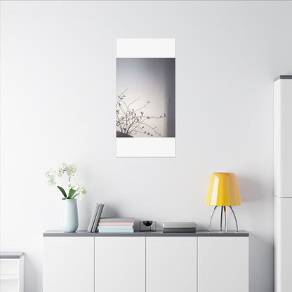 Japandi Shadow Play in Dawn | Japanese Pattern Canvas Art