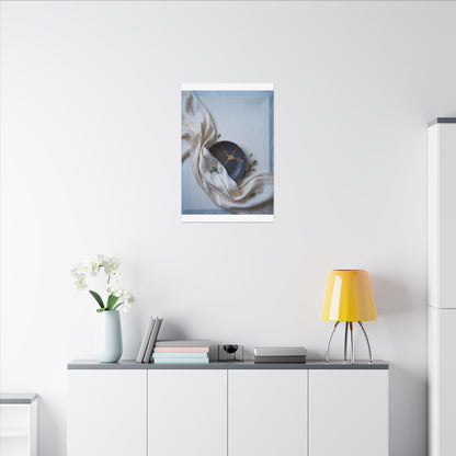 Ma Silk Drape Canvas Art - Kintsugi Gold Repair