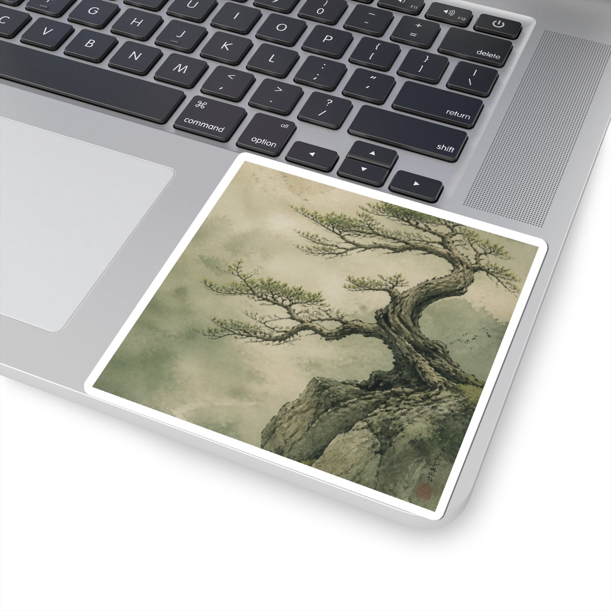 Pine Tree Sticker | Spring Japandi Minimal Line Art