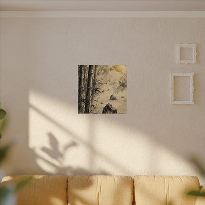 Peaceful Bamboo Grove Canvas Art - Karesansui Zen