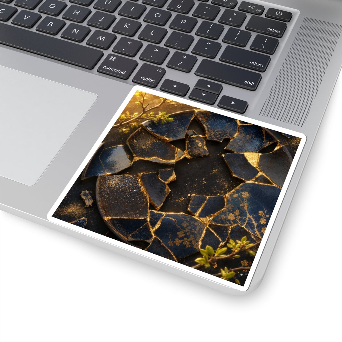 Spring Broken Pottery Gold Repair Sticker | Beautiful Decor
