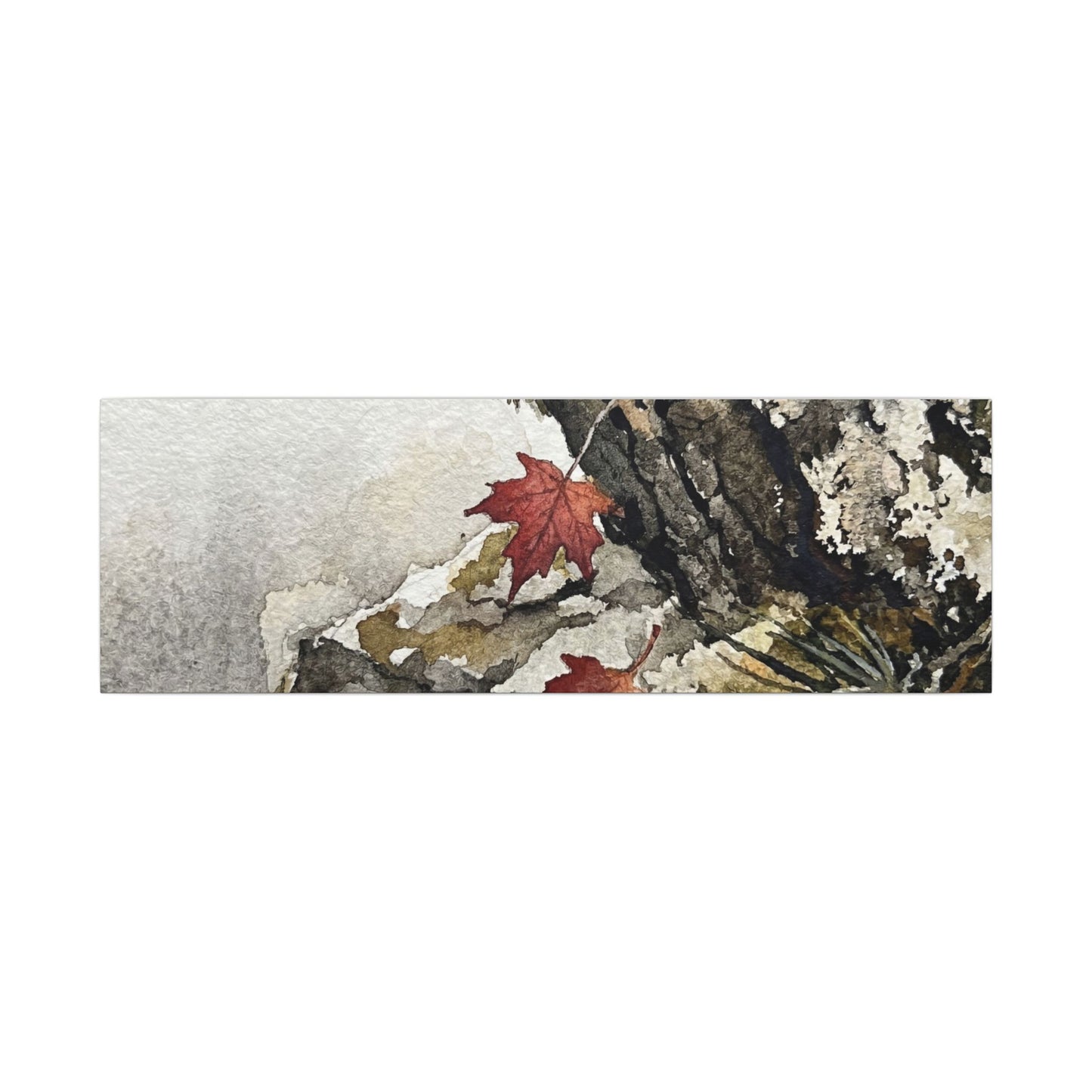 Pine Tree Autumn Canvas Art | Japandi Earthy Design