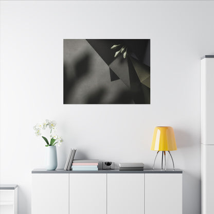 Paper Fold Moody Minimal Canvas Art | Luxurious Dark Japandi Art