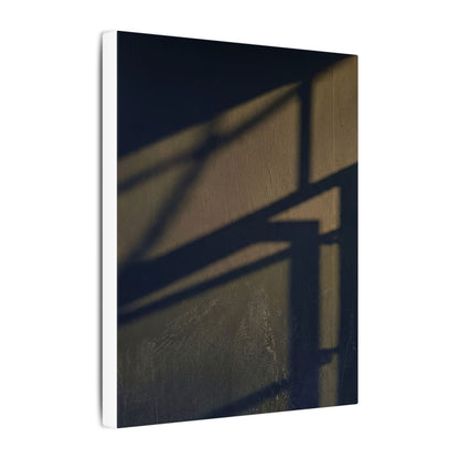 Sophisticated Shadow Play Canvas Art - Moody Minimal Dark Japandi