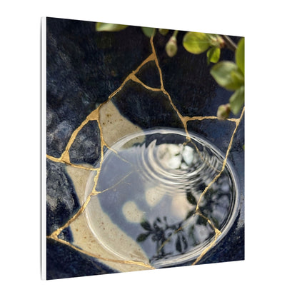 Water Ripple Spring Canvas Art | Kintsugi Beautiful Design