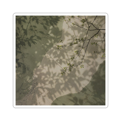 Shadow Play Sticker | Spring Japandi Japanese Pattern Art