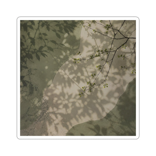 Shadow Play Sticker | Spring Japandi Japanese Pattern Art