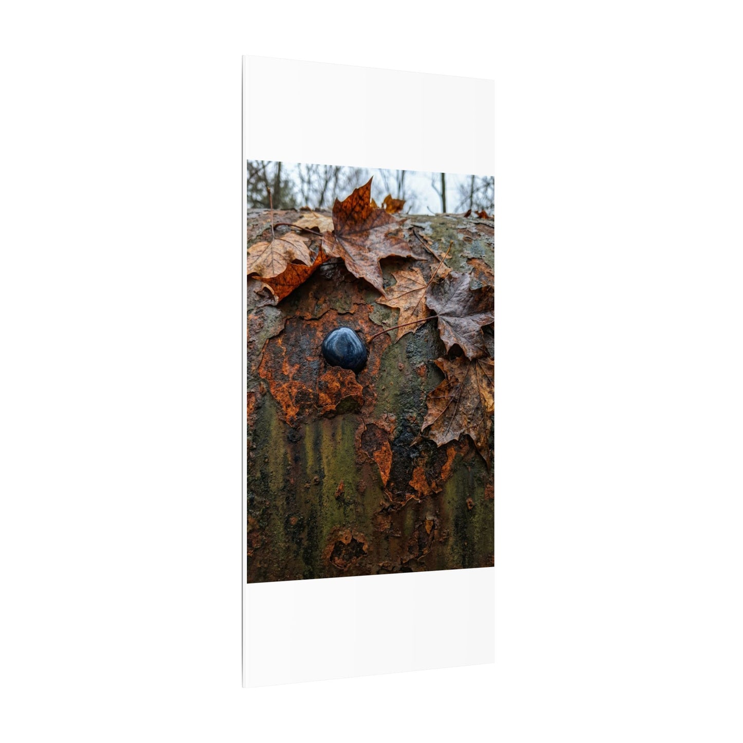 Datsuzoku Rust Patina Canvas Art - Dark Japandi Moody Minimal
