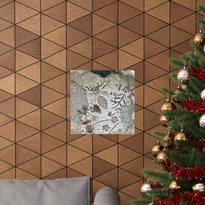 Winter Ceramic Bowl Japanese Pattern Wall Art Print | Earthy Decor