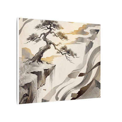 Golden Hour Pine Tree Canvas Art - Japandi Seijaku