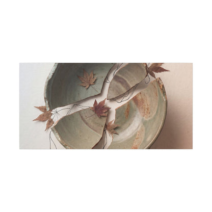 Dawn Ceramic Bowl Canvas Art - Japandi Fukinsei