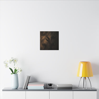 Candlelight Shadow Play Canvas Art - Dark Japandi Ma