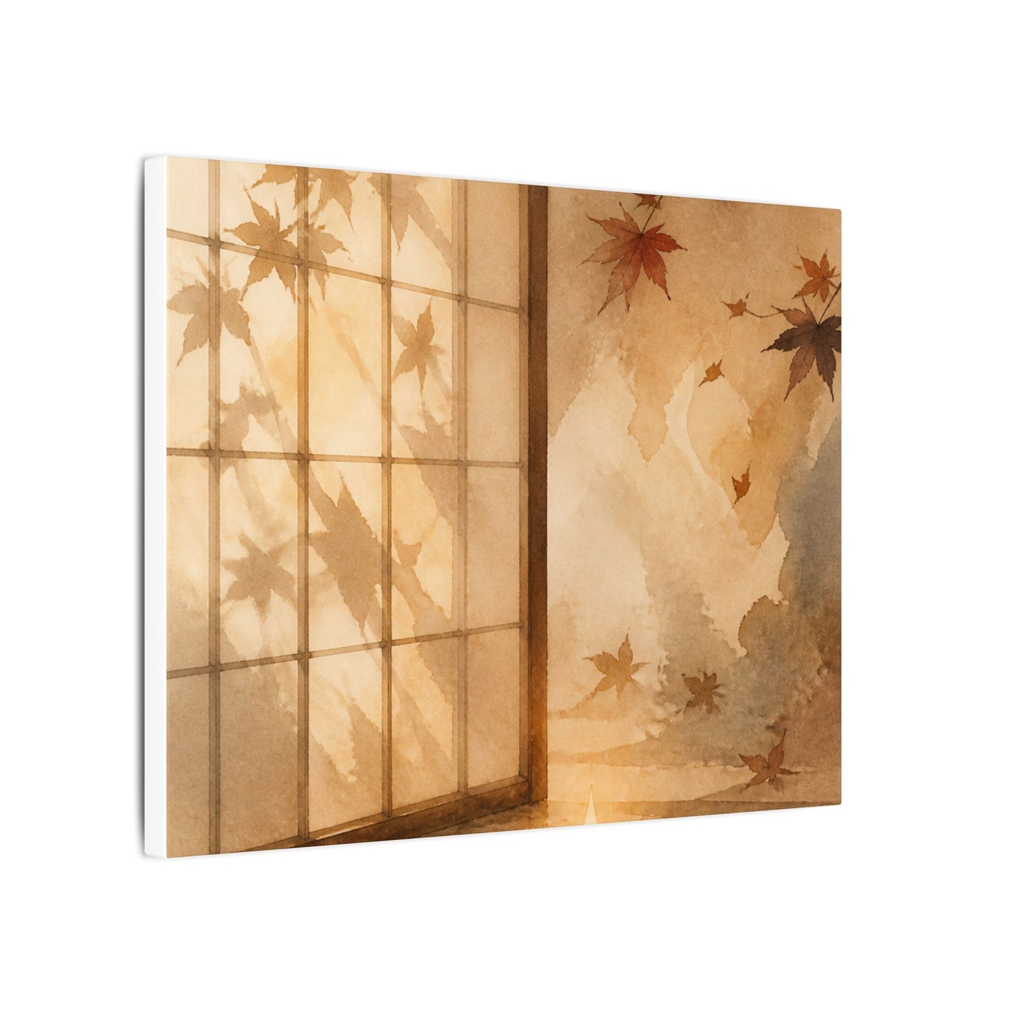 Candlelight Shoji Screen Canvas Art - Japandi Ma