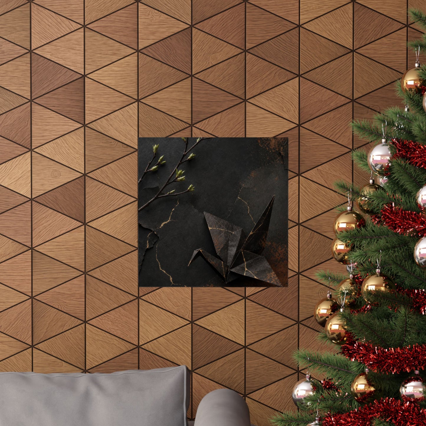 Paper Fold Broken Beauty Wall Art Print | Artful Kintsugi Art