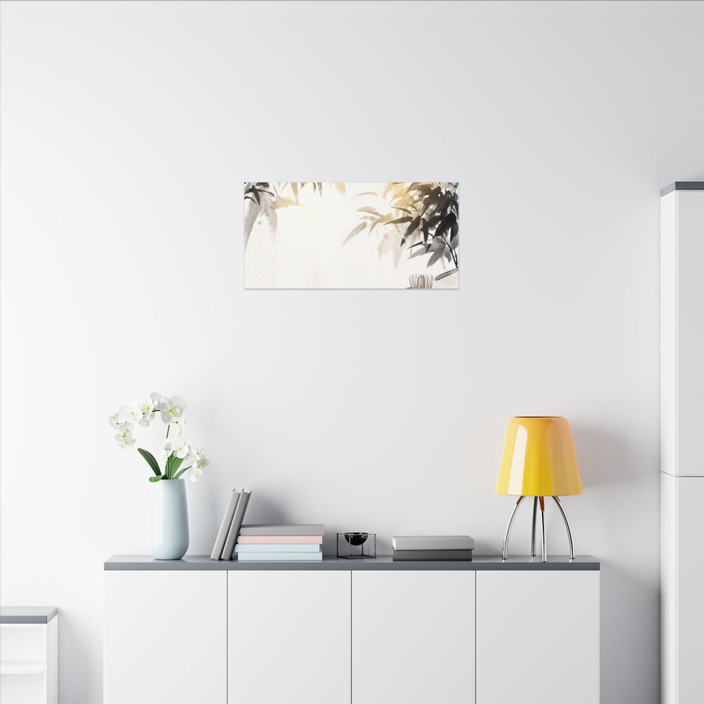 Tea Ceremony Sumi E Canvas Art | Serene Zen Art