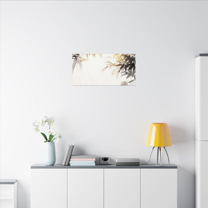 Tea Ceremony Sumi E Canvas Art | Serene Zen Art