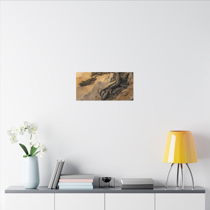 Summer Pine Tree Texture Canvas Art | Cozy Decor