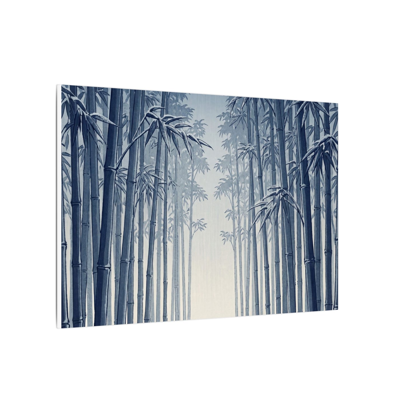 Bamboo Grove Canvas Art | Winter Zen Ukiyo E Inspired Art