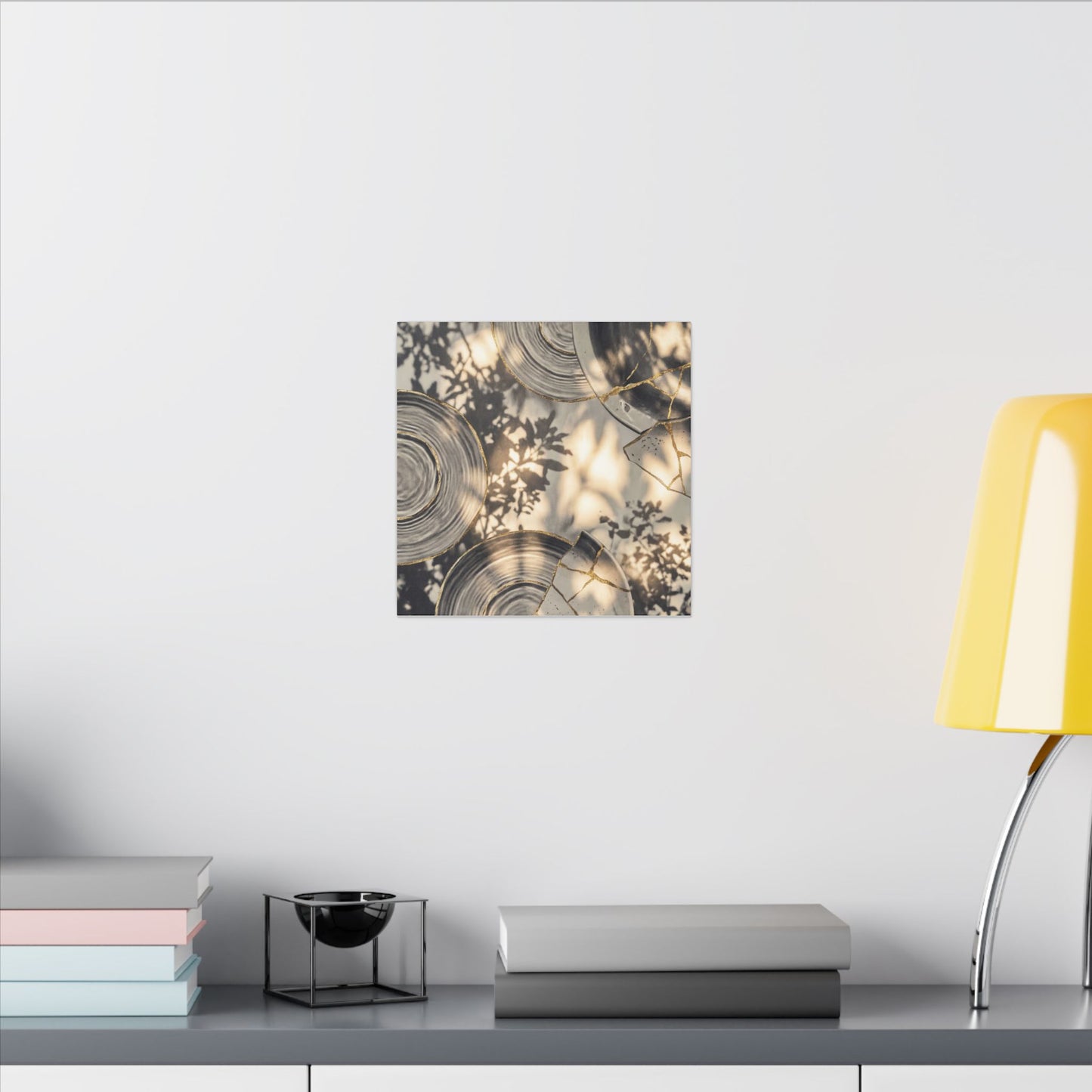 Healing Water Ripple Canvas Art - Gold Vein Kintsugi