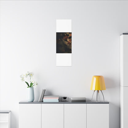 Shadow Play Canvas Art | Autumn Dark Japandi Moody Minimal Art