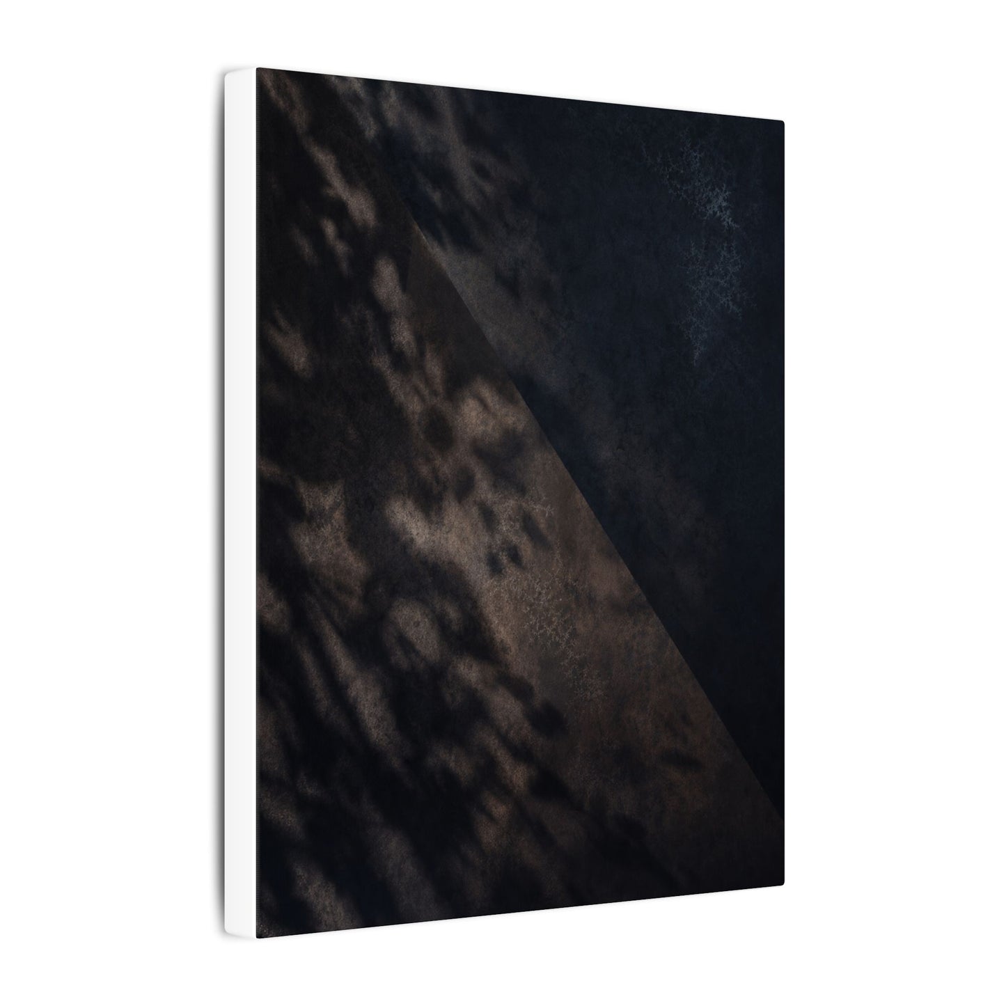 Shadow Play Winter Canvas Art | Dark Japandi Moody Design
