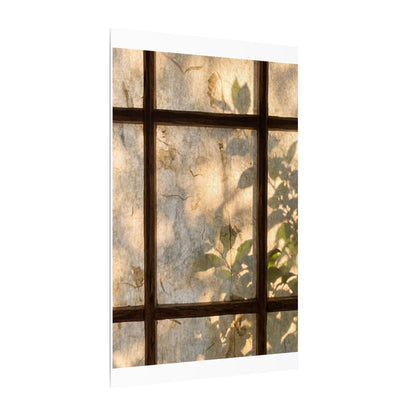 Golden Hour Shoji Screen Canvas Art - Japandi Mono No Aware
