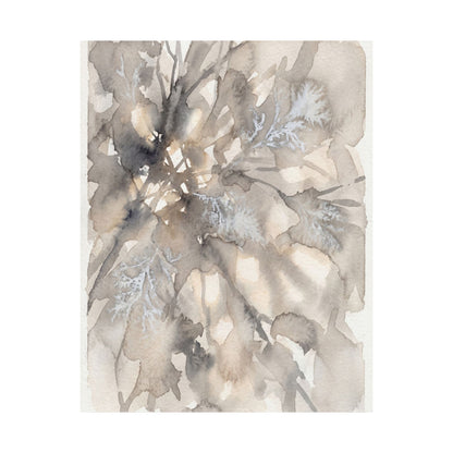 Shadow Play Wall Art Print | Winter Japandi Watercolor Art