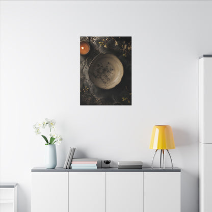 Ceramic Bowl Spring Canvas Art | Japandi Earthy Design