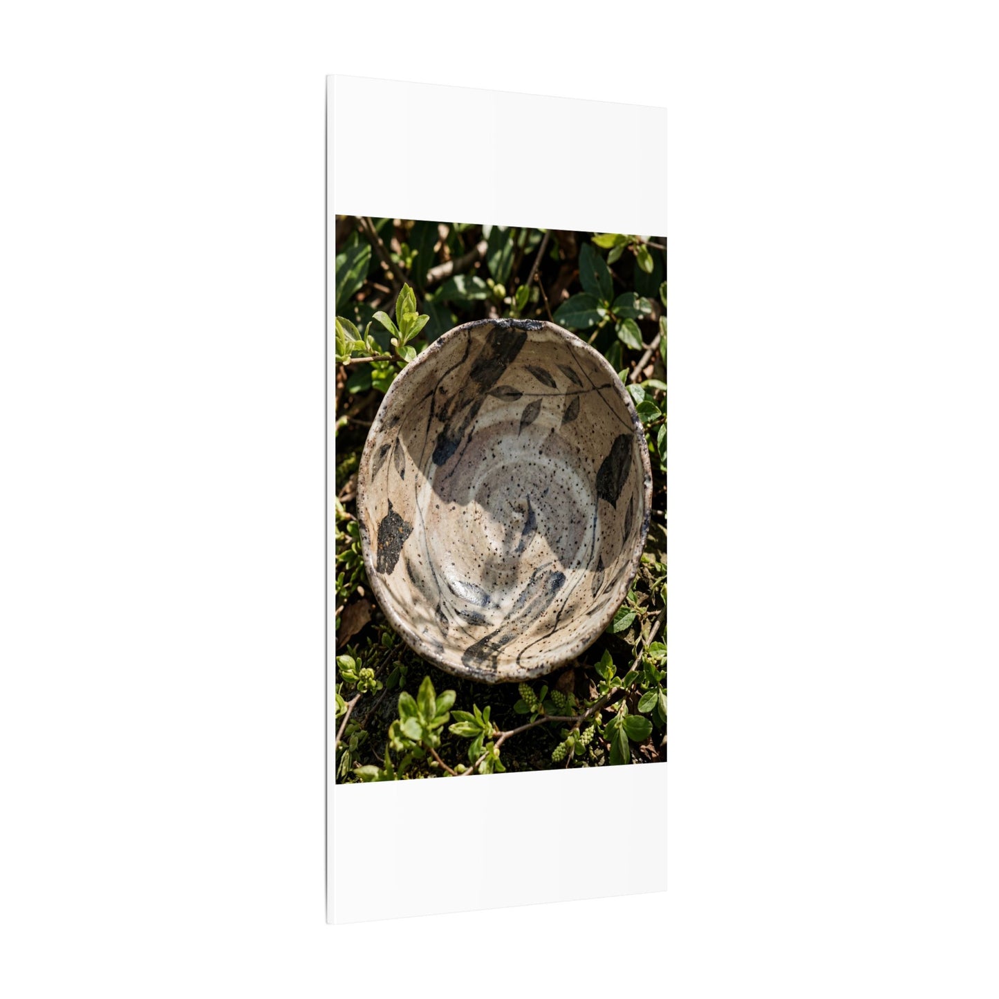 Elegant Ceramic Bowl Canvas Art - Japanese Pattern Japandi