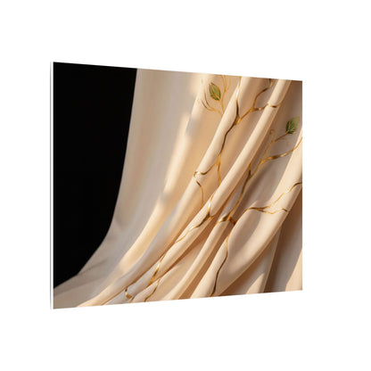 Golden Hour Silk Drape Canvas Art - Kintsugi Fukinsei