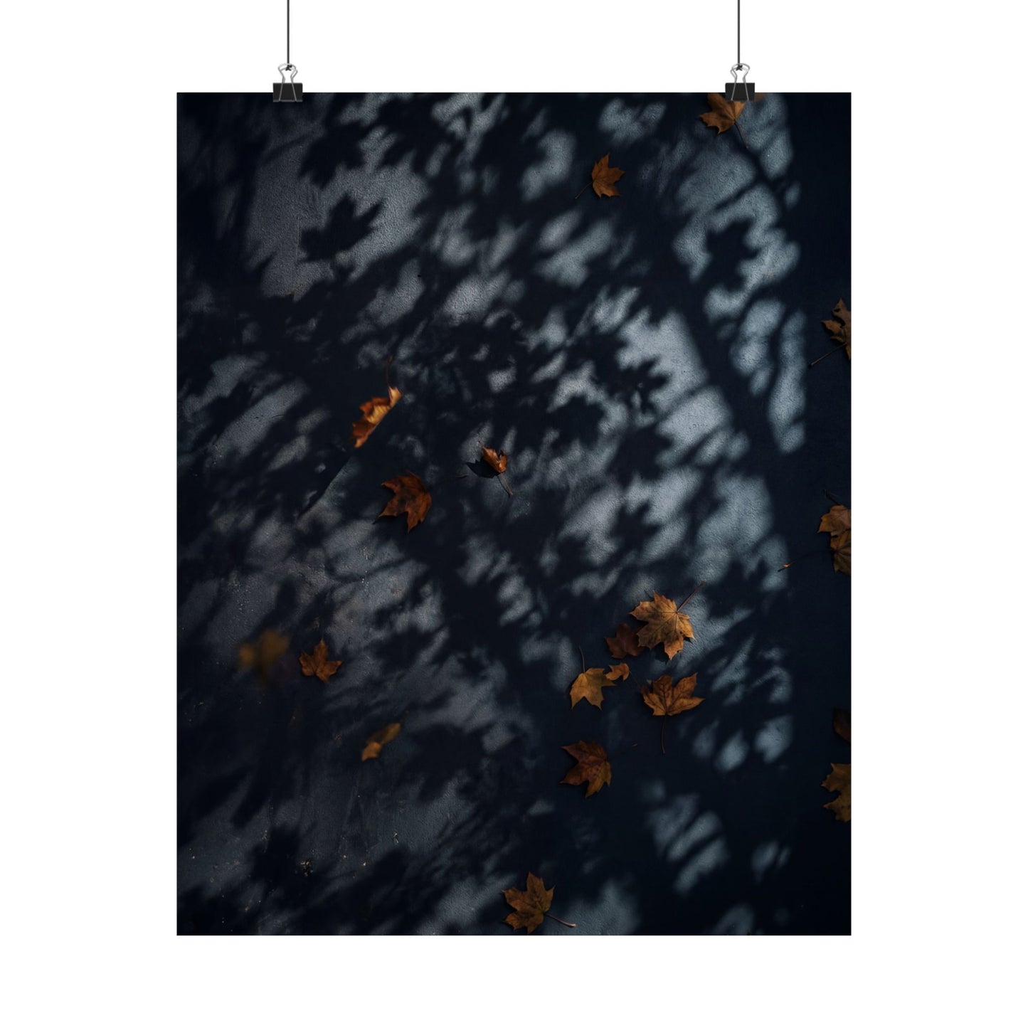 Shadow Play Shadow Zen Wall Art Print | Luxurious Dark Japandi Art Art Print