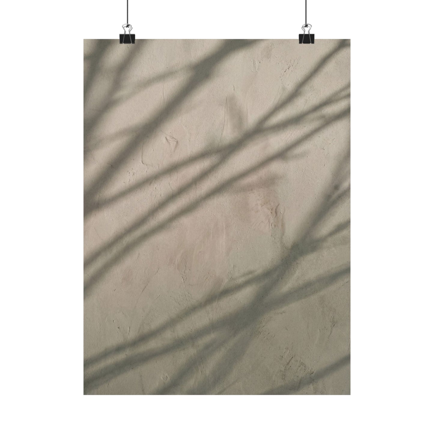 Winter Shadow Play Japanese Pattern Wall Art Print | Warm Decor
