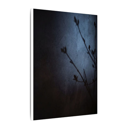 Shadow Play Canvas Art | Spring Dark Japandi Moody Minimal Art