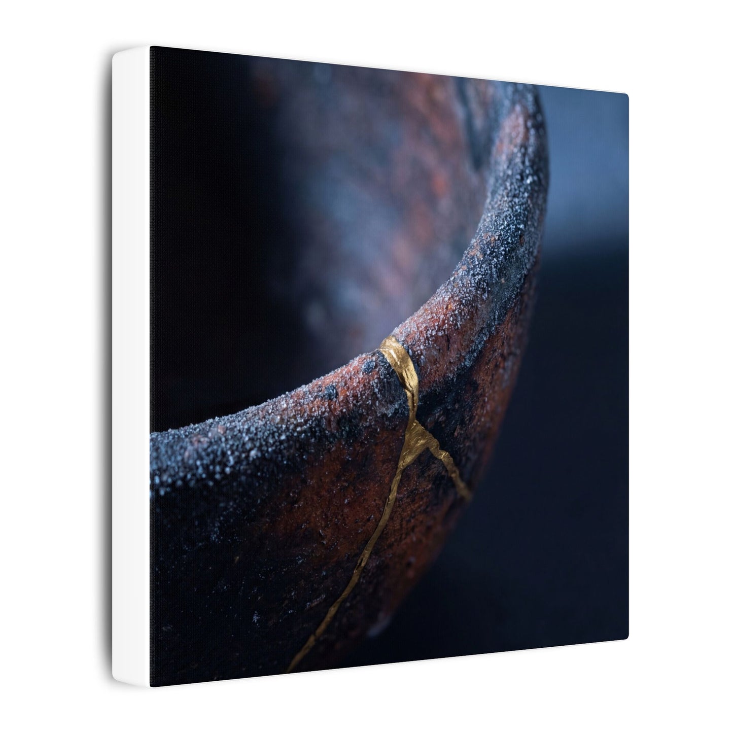 Artful Ceramic Bowl Canvas Art - Broken Beauty Kintsugi