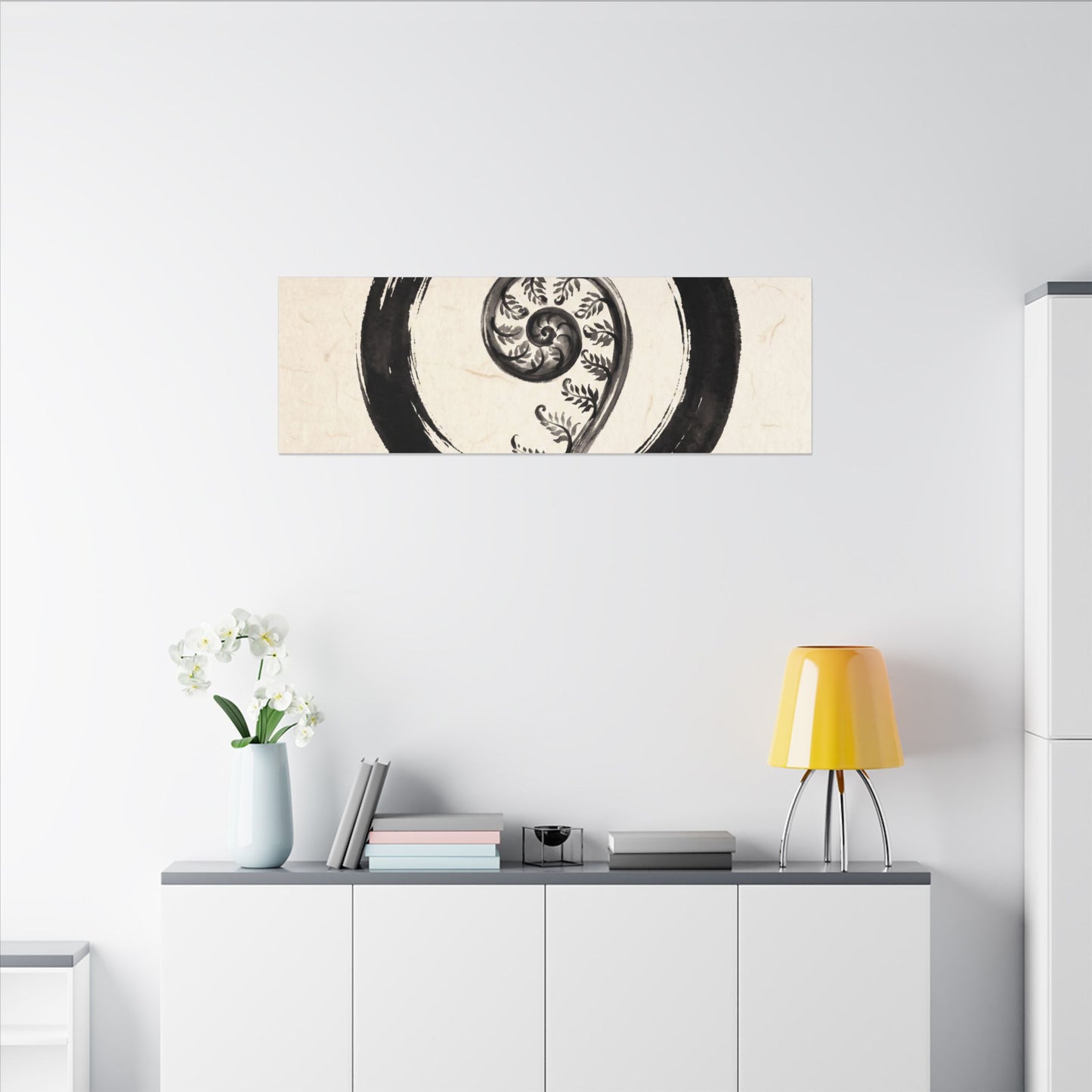 Fern Unfurling Autumn Canvas Art | Zen Peaceful Design