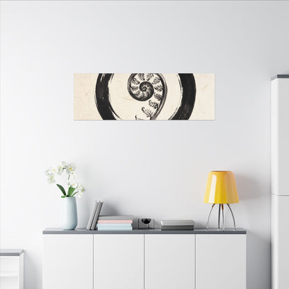 Fern Unfurling Autumn Canvas Art | Zen Peaceful Design