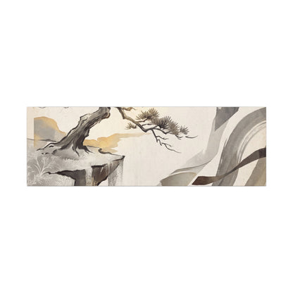 Golden Hour Pine Tree Canvas Art - Japandi Seijaku