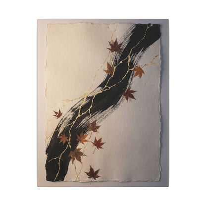 Dawn Ink Brushstroke Canvas Art - Kintsugi Ma