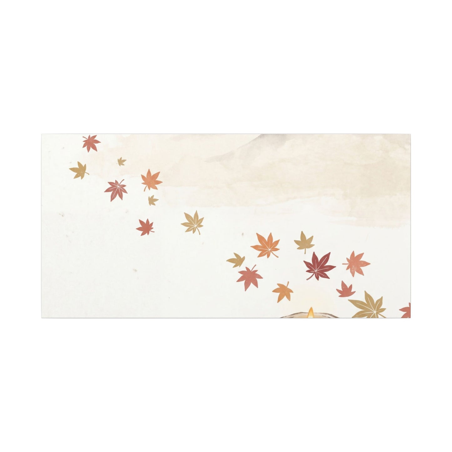 Earthy Mountain Mist Canvas Art - Japanese Pattern Japandi