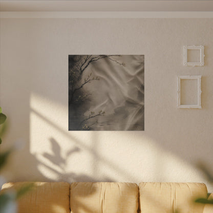 Silk Drape Canvas Art | Spring Japandi Japanese Pattern Art