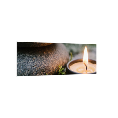 Warm River Stones Canvas Art - Japanese Pattern Japandi