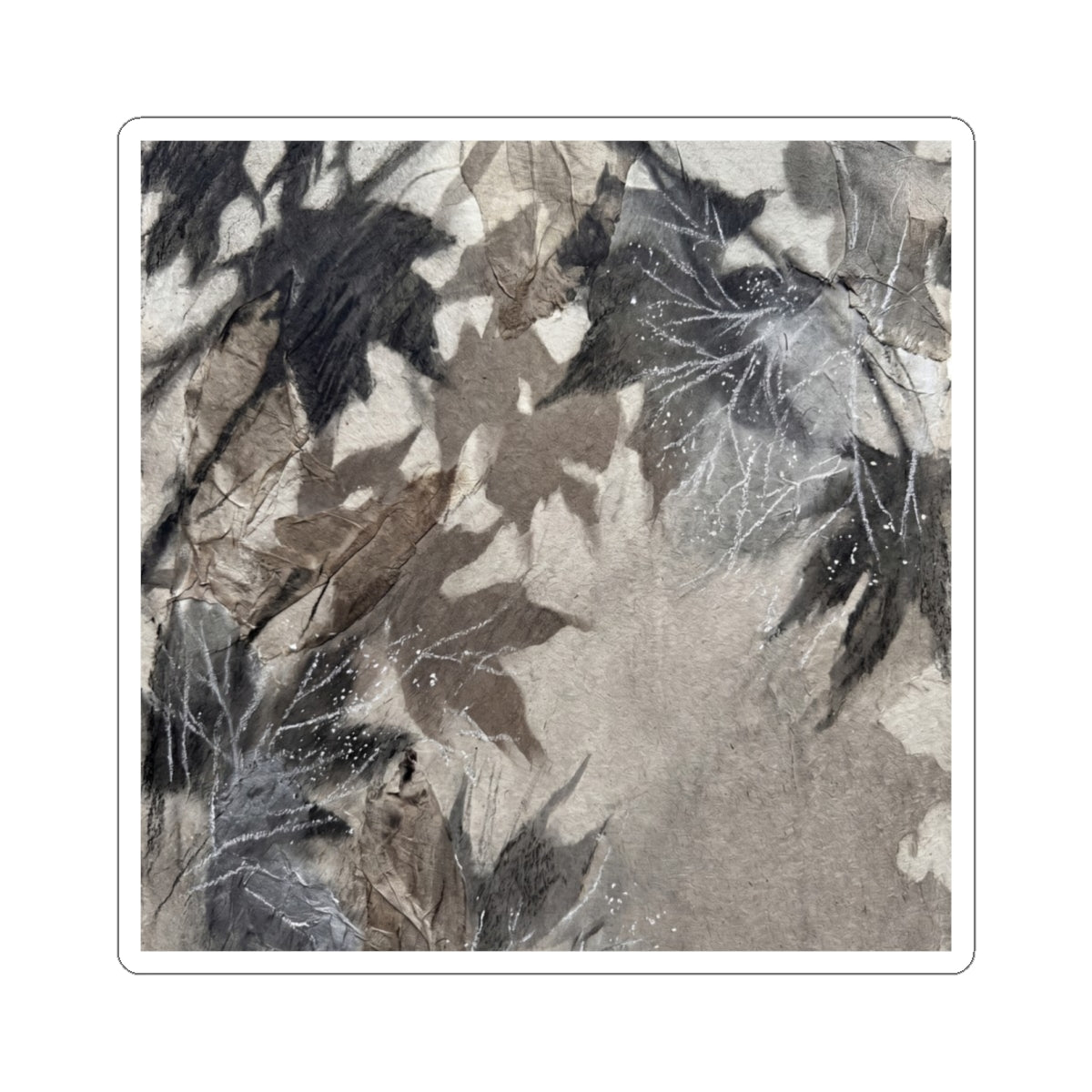 Cozy Shadow Play Sticker - Texture Japandi