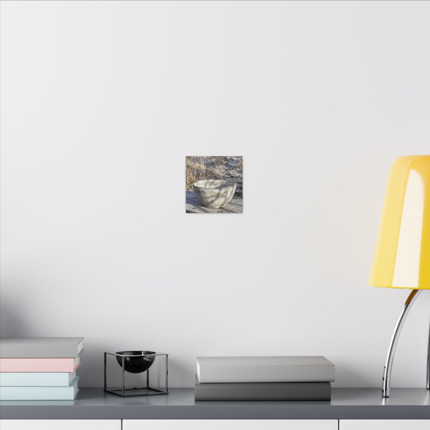 Dappled Ceramic Bowl Canvas Art - Japandi Fukinsei