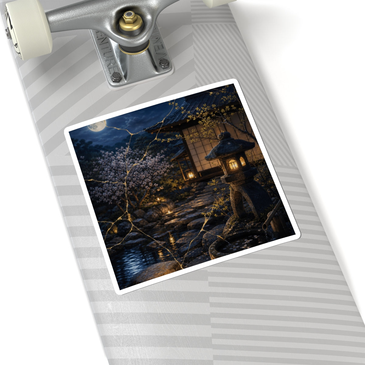 Seijaku Moonlit Garden Sticker - Kintsugi Gold Vein