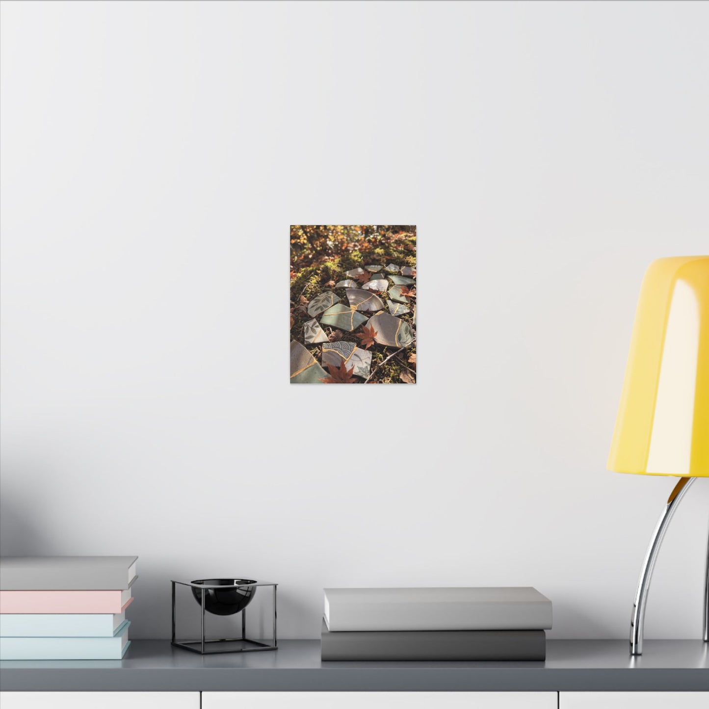 Broken Pottery Japanese Pattern Canvas Art | Elegant Japandi Art