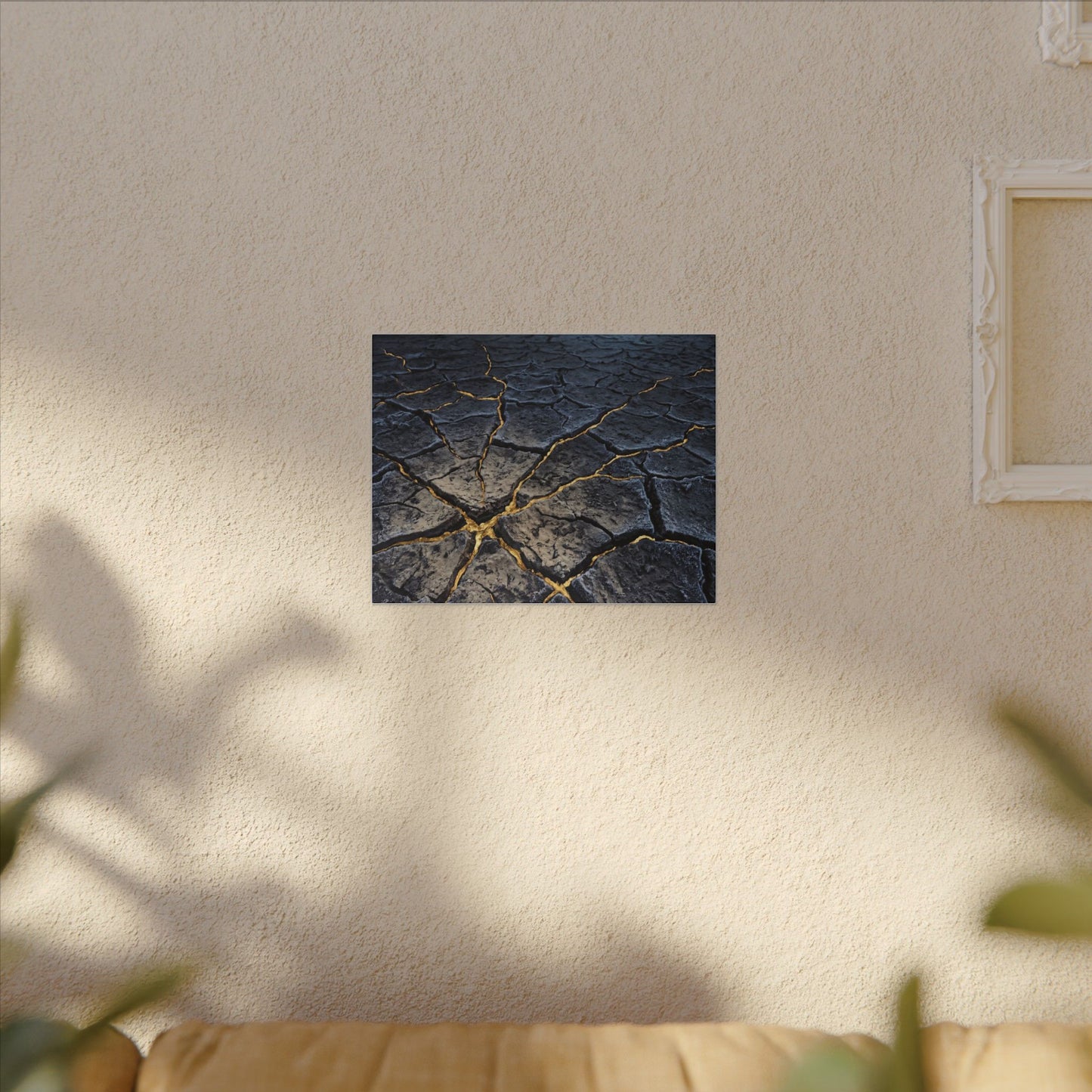 Cracked Earth Broken Beauty Canvas Art | Artful Kintsugi Art
