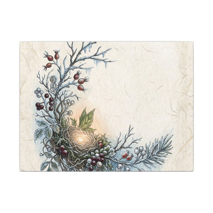 Winter Shoji Screen Forest Whimsy Canvas Art | Enchanting Decor Art Print